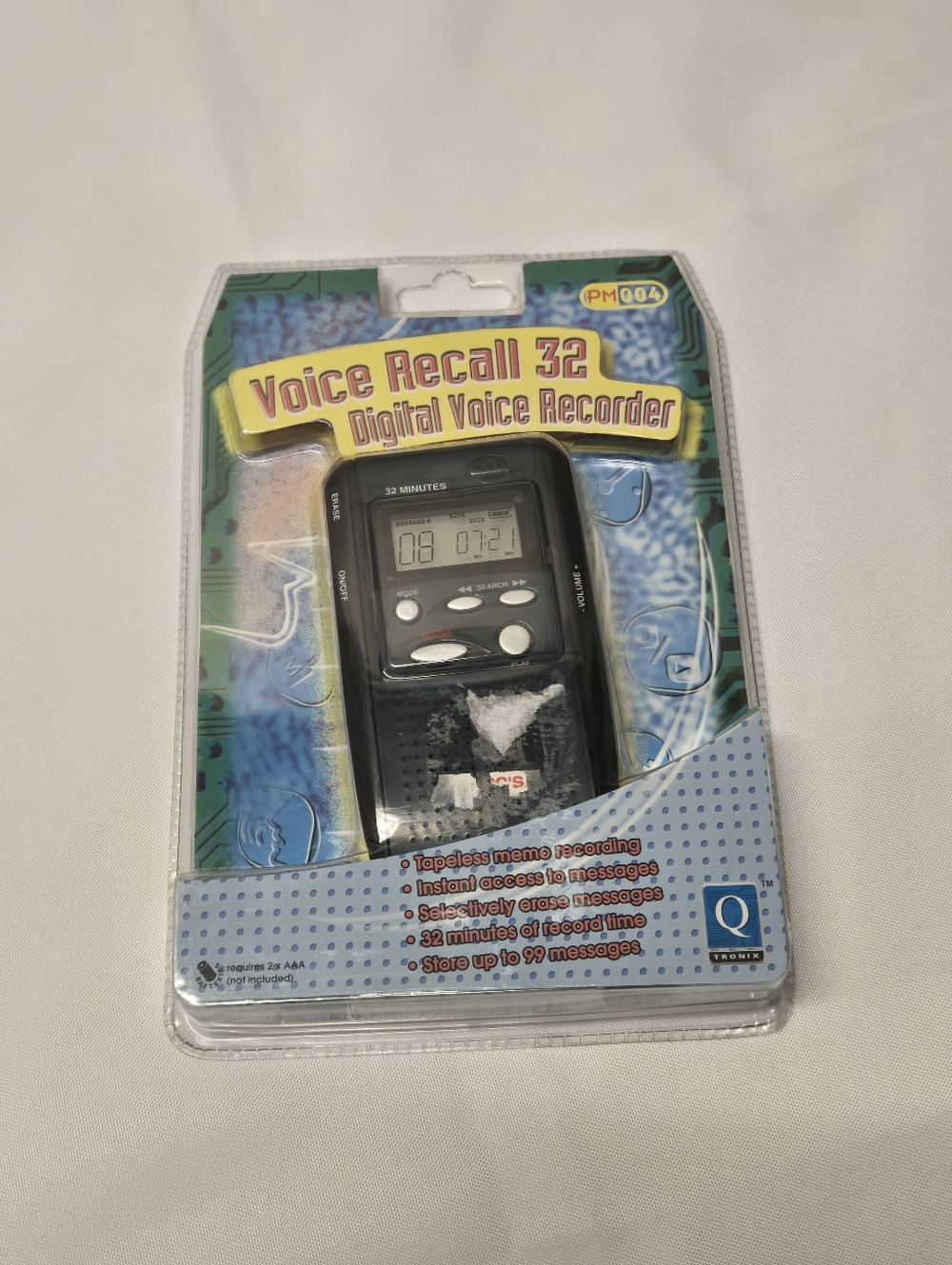 Voice Recall 32 Digital Voice Recorder NEW Small Pocket-Size Stores 99 Messages